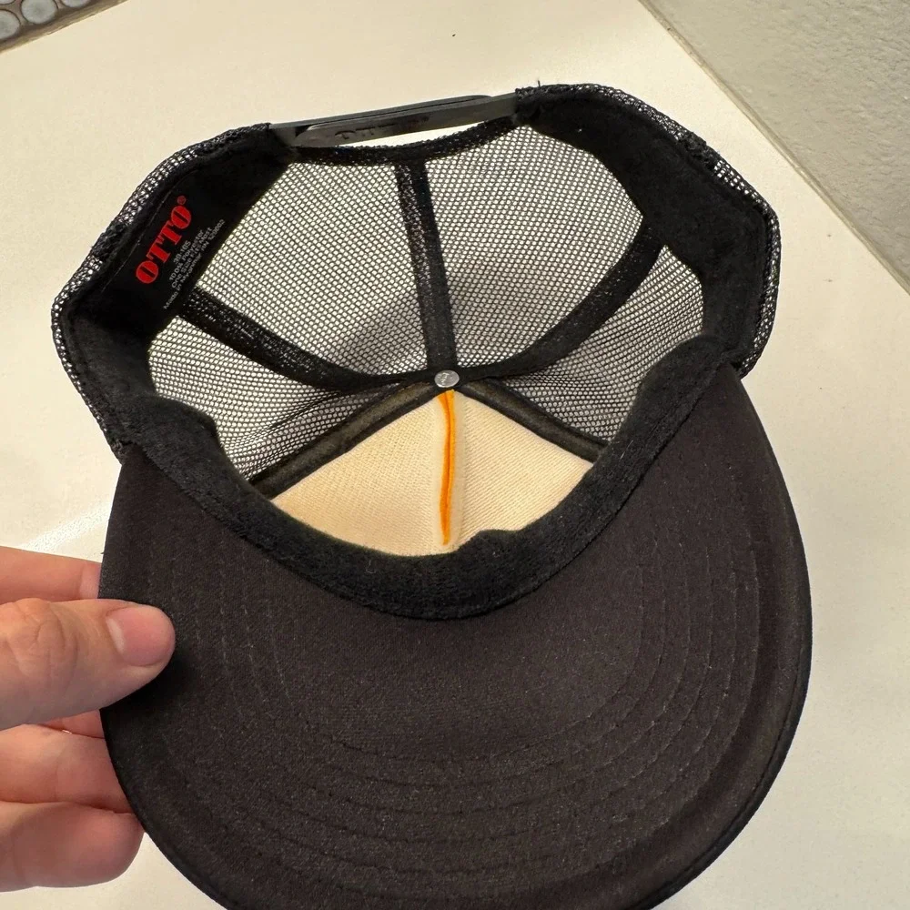 Hawaii Hat Cap Trucker Mesh Snap Back Graphic Surfing Surf Black Yellow Otto‎